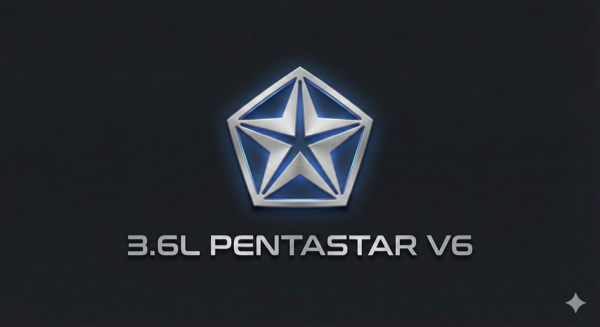 Pentastar V6 Badge
